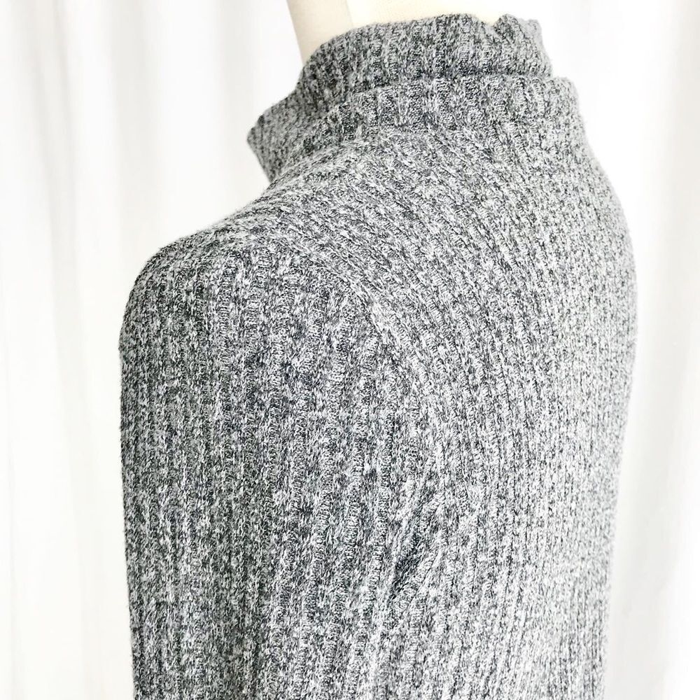 Wilfred Free Aritzia gray ribbed mock neck dress M - Picture 8 of 12